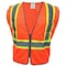 Ge Orange Safety Vest W/Contrast TRIMS-2 POCKETS  2XL GV078O2XL - alternate 1